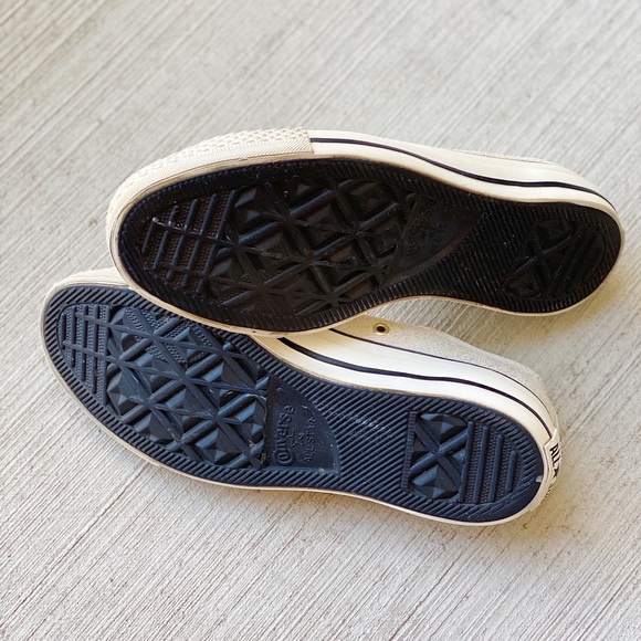 Converse Women’s Low Top Cracked White Iridescent - Picture 8 of 8